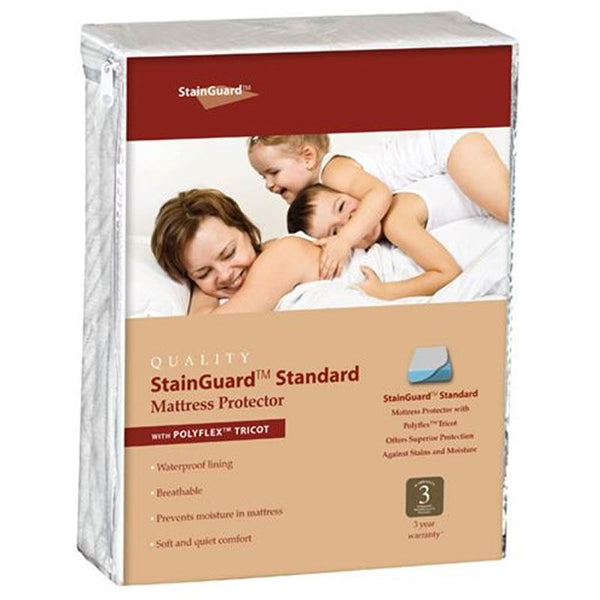 PureCare Mattress Protectors Twin StainGuard PolyFlex Tricot Trim (Twin) IMAGE 1